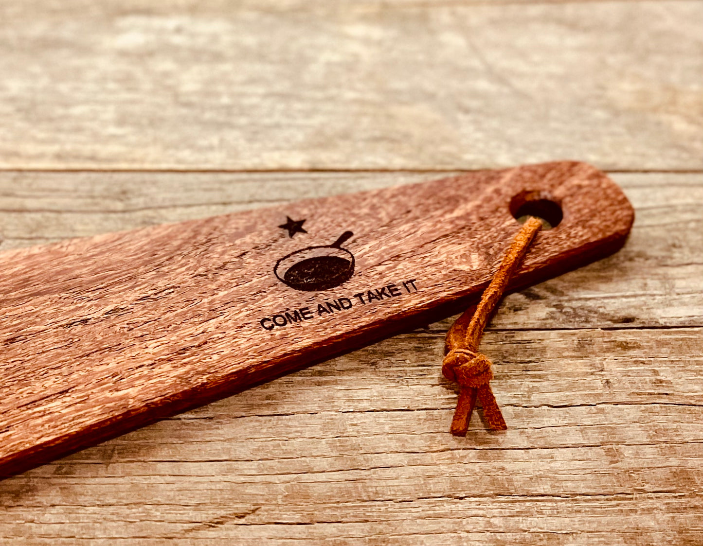 Cowboy Spatula ® Original With “Come and Take It" Skillet.