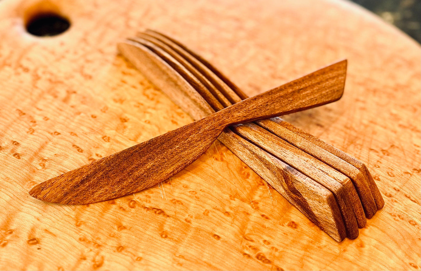 Handmade Mesquite Wood Butter Knife Jam Cheese Spreader Unique Gift Wooden Knife Sandwich Condiment Spreader Made in USA (Texas)