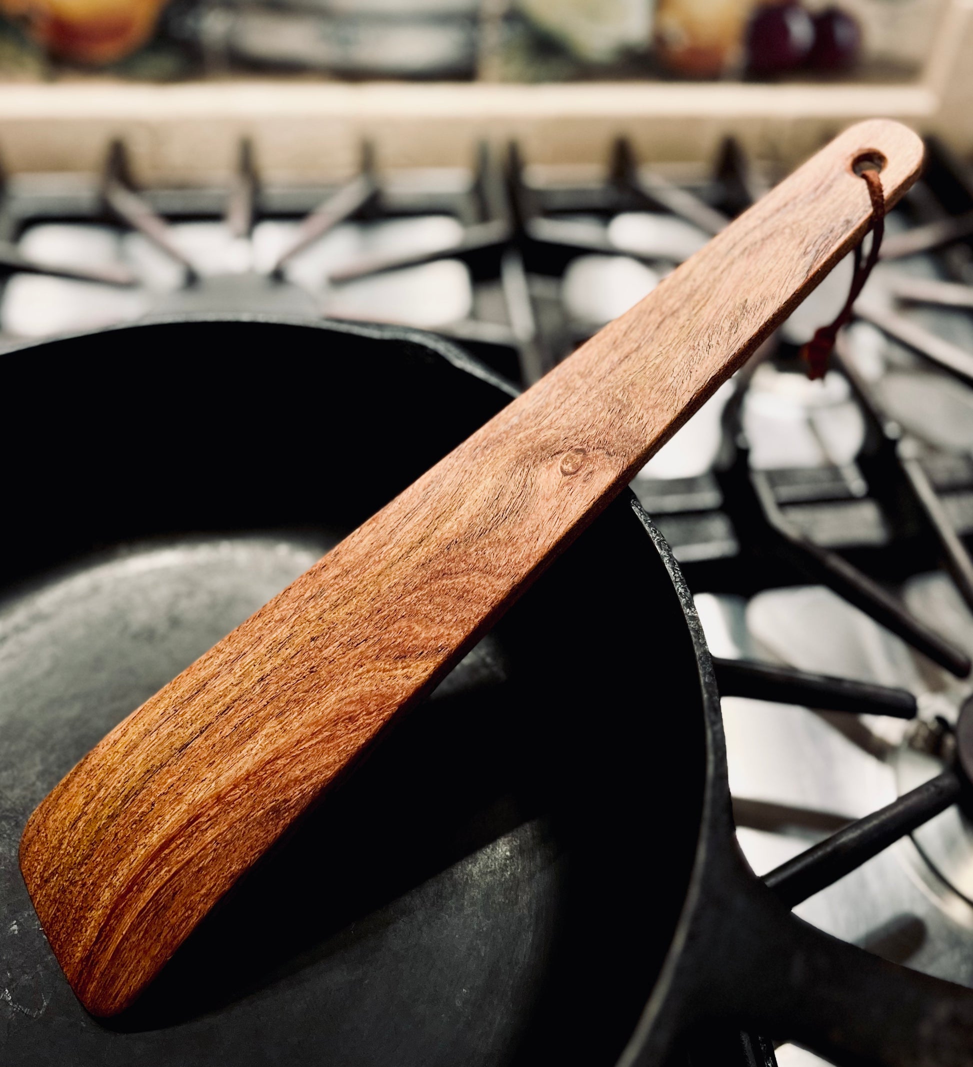 Mesquite Wood. Cowboy Spatula Original. Handmade in Texas. Made in USA.  Safe for Nonstick, Cast Iron, and Steel Cookware. Personalize It 