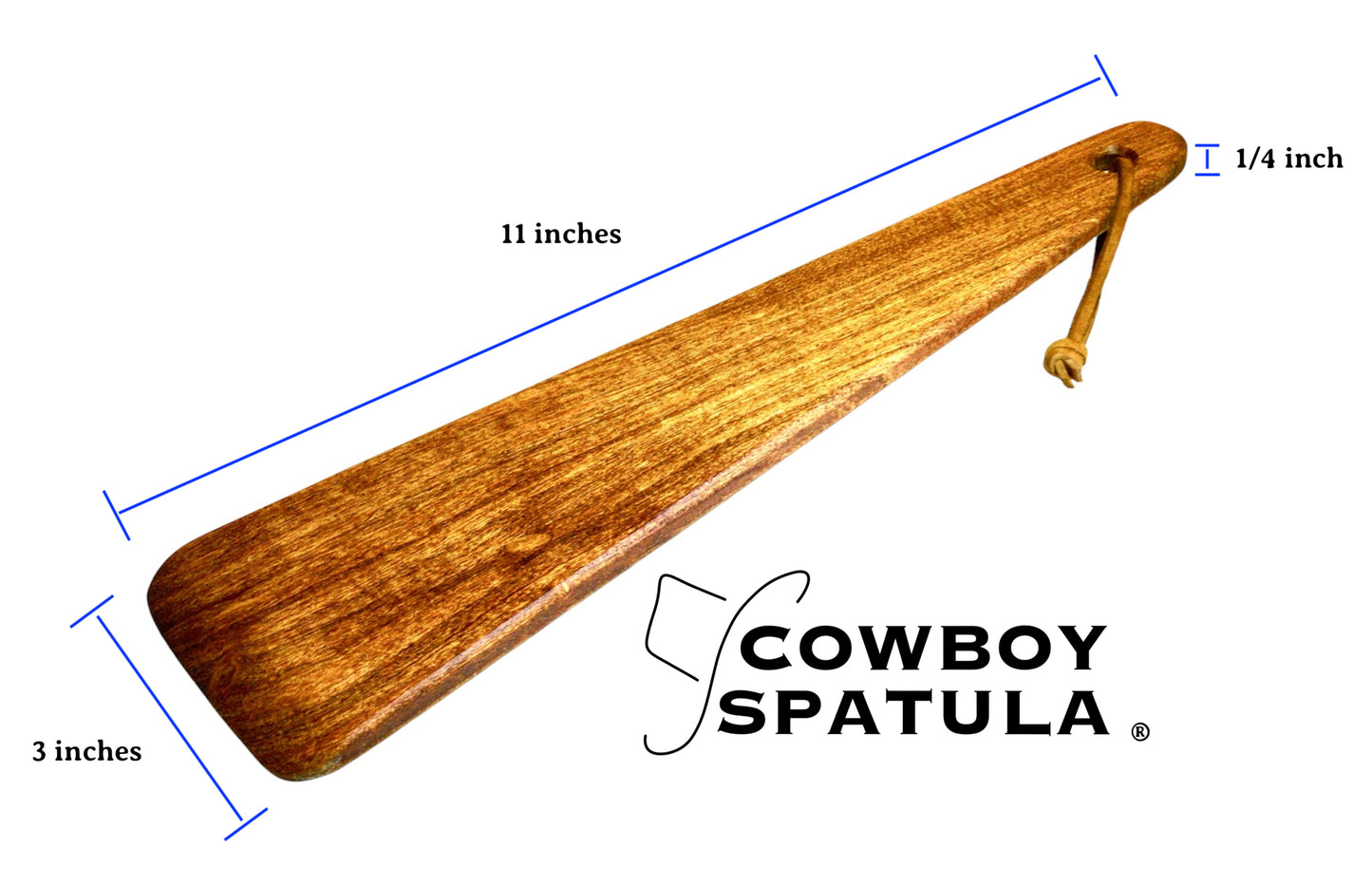 Cowboy Spatula ® - Original   Christmas Edition!    Mesquite Wood.